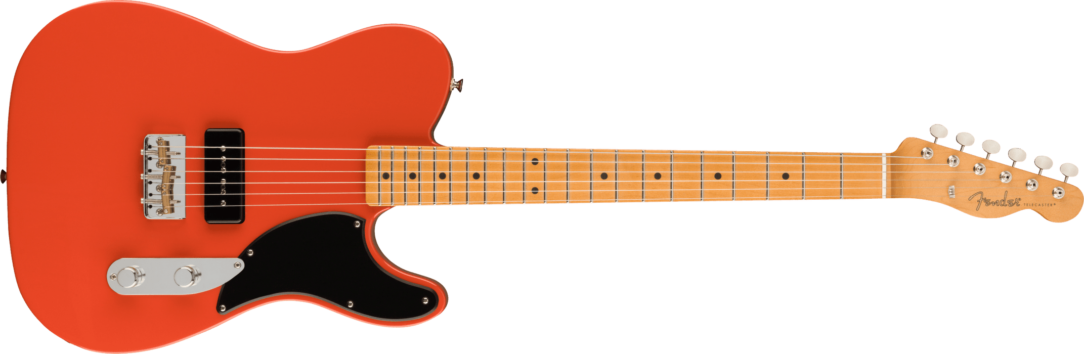 Fender Noventa Stratocaster®, Maple Fingerboard, Feista Red - Guitar Warehouse