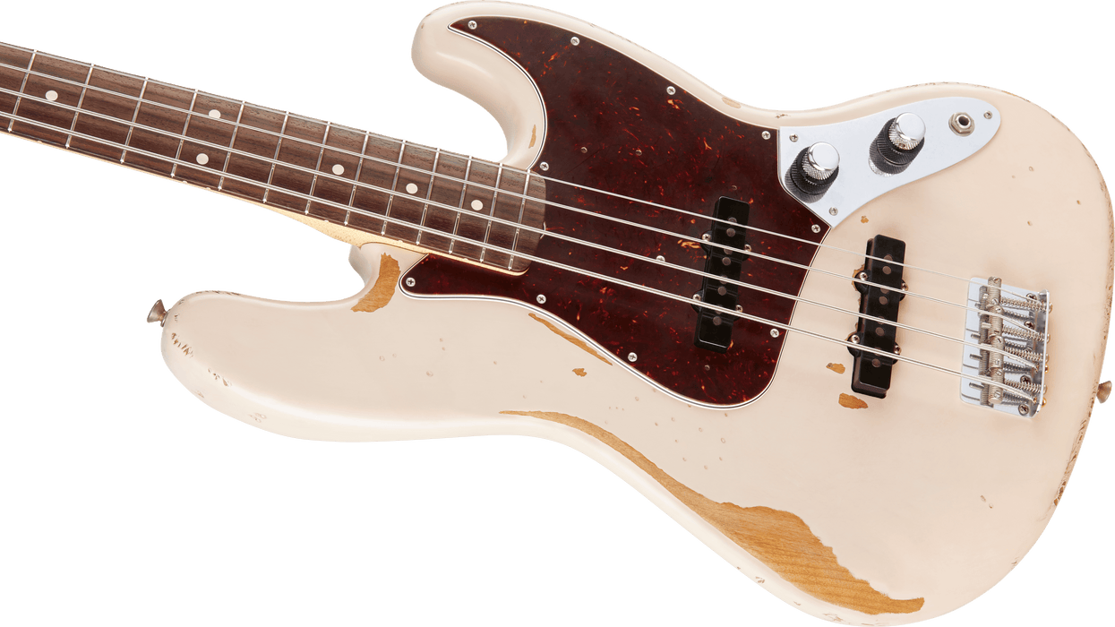Fender Flea Jazz Bass, Rosewood Fingerboard, Roadworn Shell Pink - Guitar Warehouse