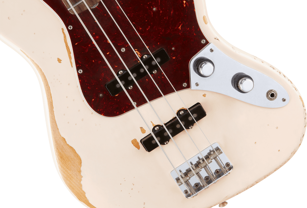 Fender Flea Jazz Bass, Rosewood Fingerboard, Roadworn Shell Pink - Guitar Warehouse