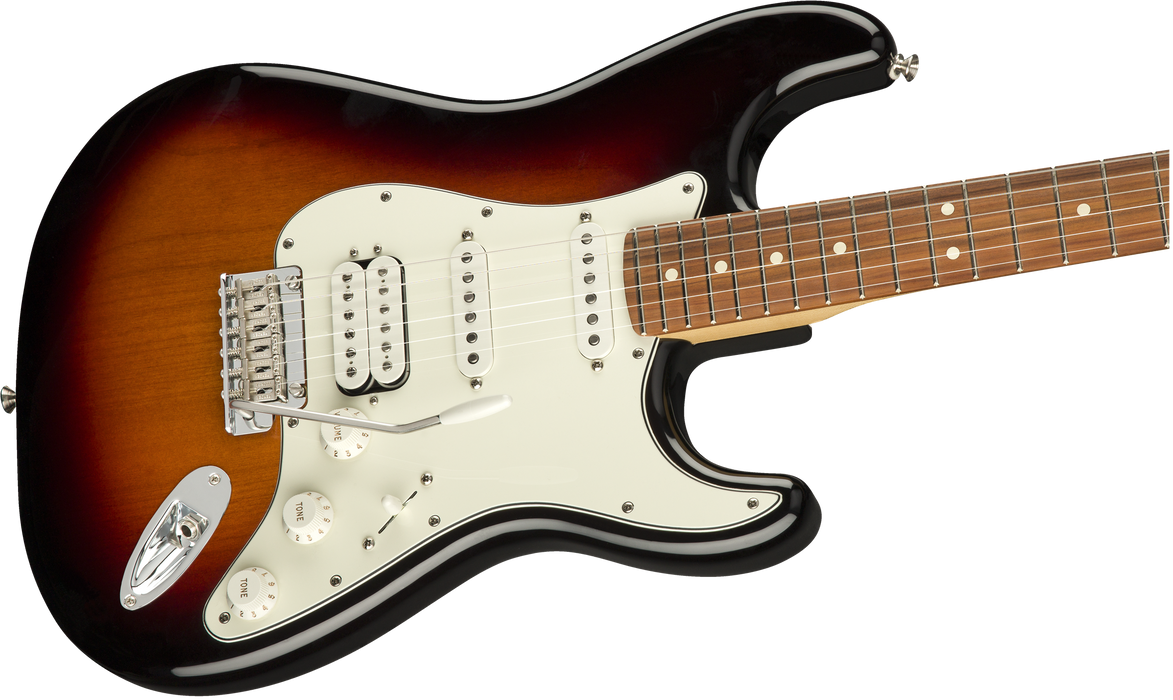 Fender Player Stratocaster® HSS, Pau Ferro Fingerboard, 3-Color Sunburst - Guitar Warehouse