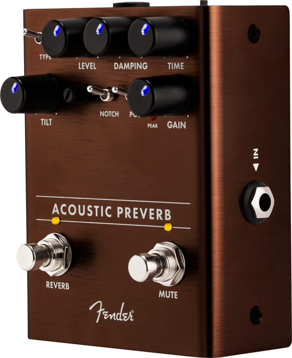 Fender Acoustic Preverb Pedal  -  Preamp/Reverb - Guitar Warehouse
