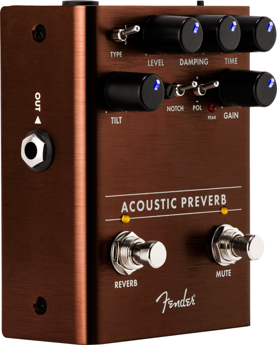 Fender Acoustic Preverb Pedal  -  Preamp/Reverb - Guitar Warehouse