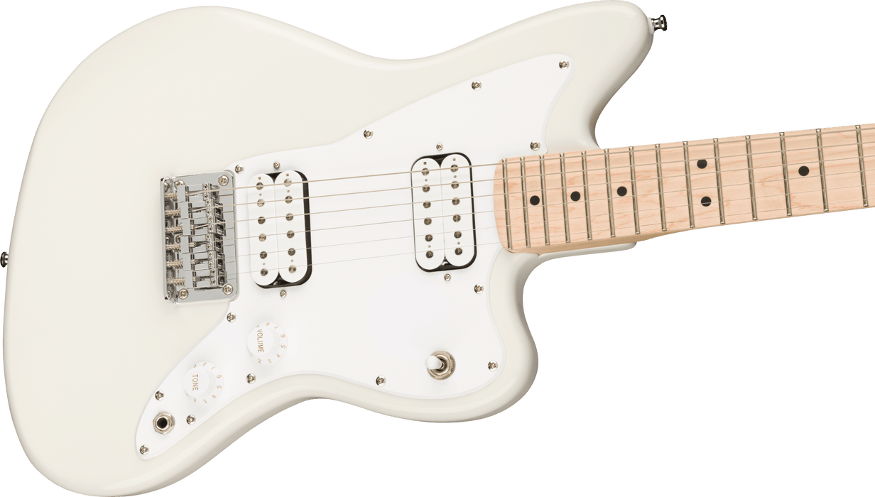 Fender Squier Mini Jazzmaster® HH, Maple Fingerboard, Olympic White - Guitar Warehouse