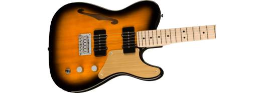 Fender Squier Paranormal Cabronita Telecaster® Thinline, Maple Fingerboard, Gold Anodized Pickguard, 2-Color Sunburst - Guitar Warehouse