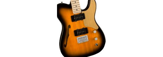 Fender Squier Paranormal Cabronita Telecaster® Thinline, Maple Fingerboard, Gold Anodized Pickguard, 2-Color Sunburst - Guitar Warehouse