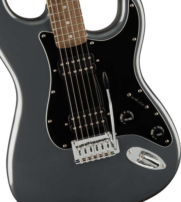 Fender Squier Affinity Stratocaster HH Charcoal Frost Metallic - Guitar Warehouse