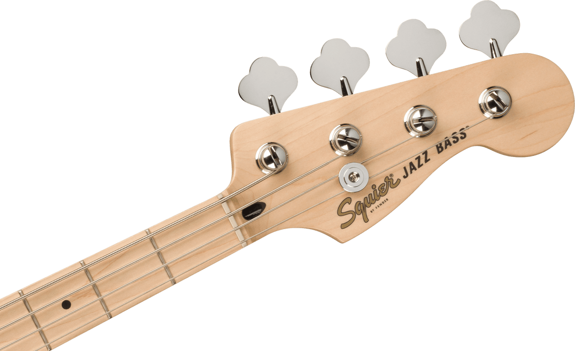 Fender Squier Affinity Series™ Jazz Bass®, Maple Fingerboard, White Pickguard, 3-Color Sunburst - Guitar Warehouse