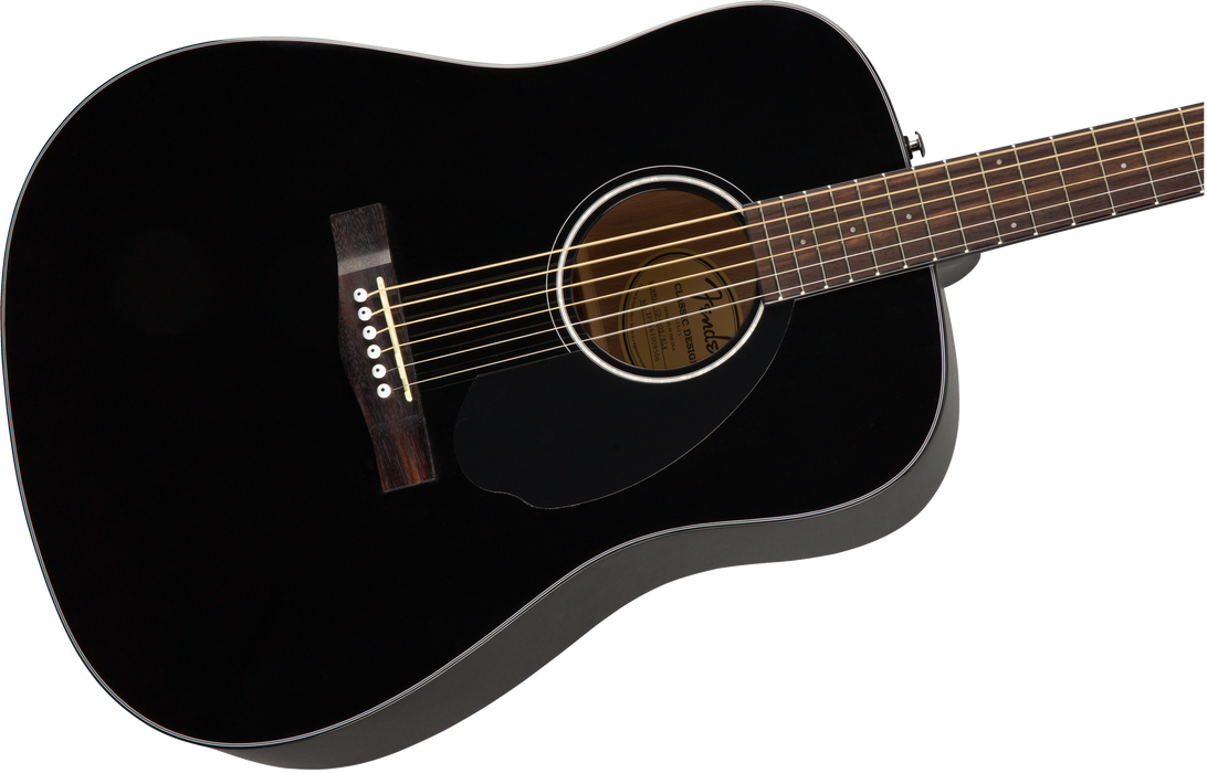 Fender CD-60S Dreadnought Acoustic Guitar, Walnut Fingerboard, Black - Guitar Warehouse