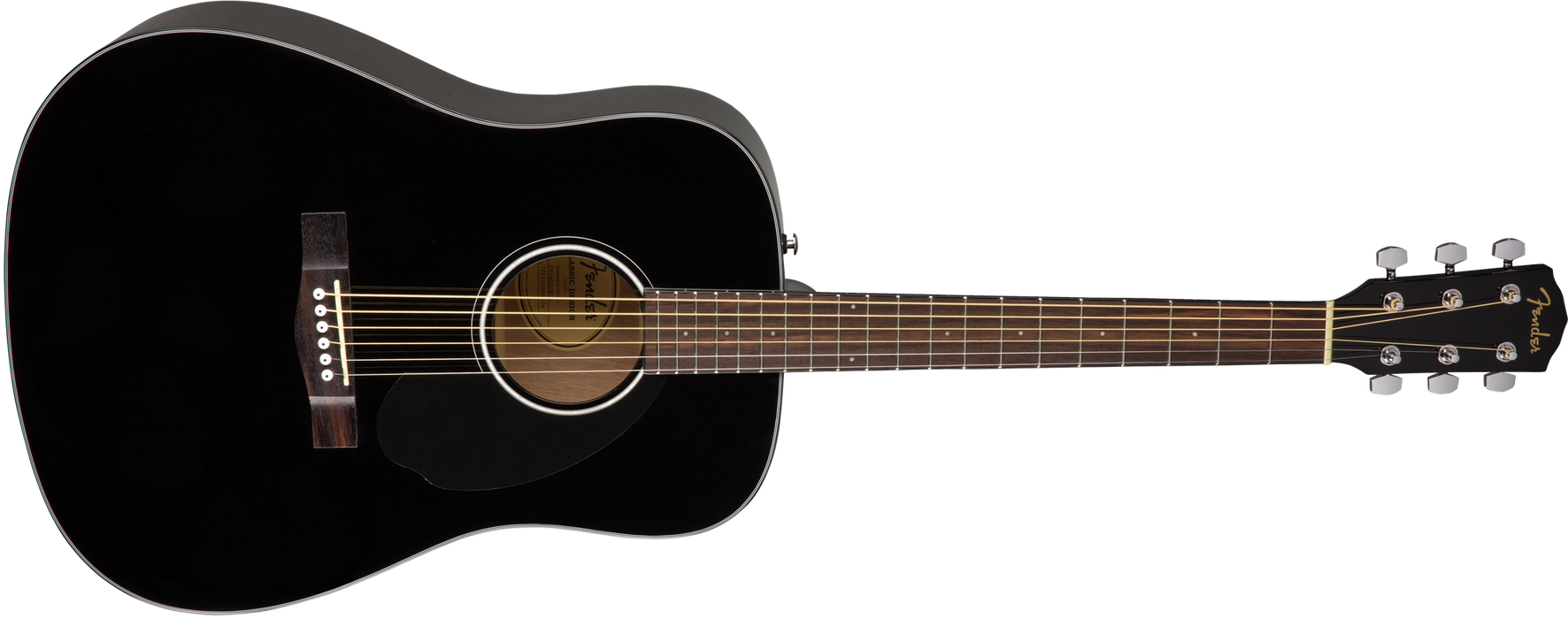 Fender CD-60S Dreadnought Acoustic Guitar, Walnut Fingerboard, Black - Guitar Warehouse