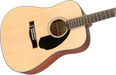 Fender CD-60S Dreadnought Acoustic Guitar, Walnut Fingerboard, Natural - Guitar Warehouse