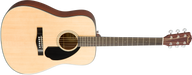 Fender CD-60S Dreadnought Acoustic Guitar, Walnut Fingerboard, Natural - Guitar Warehouse