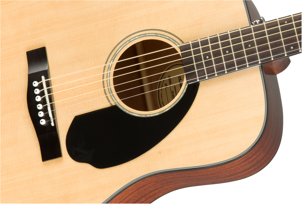 Fender CD-60S Dreadnought Acoustic Guitar, Walnut Fingerboard, Natural - Guitar Warehouse