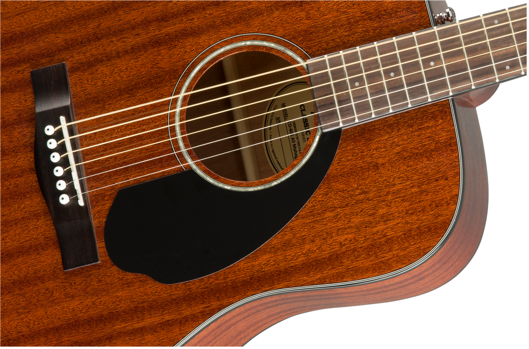 Fender CD-60S Dreadnought, Walnut Fingerboard, All-Mahogany - Guitar Warehouse
