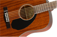 Fender CD-60S Dreadnought, Walnut Fingerboard, All-Mahogany - Guitar Warehouse