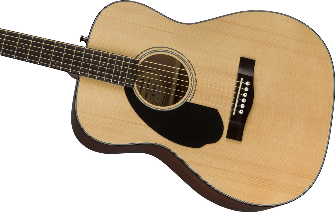 Fender CC-60S Acoustic Concert Left Handed, Walnut Fingerboard, Natural - Guitar Warehouse