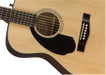 Fender CC-60S Acoustic Concert Left Handed, Walnut Fingerboard, Natural - Guitar Warehouse