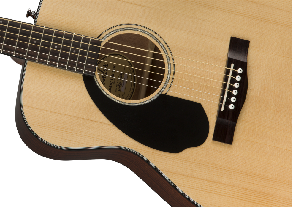 Fender CC-60S Acoustic Concert Left Handed, Walnut Fingerboard, Natural - Guitar Warehouse