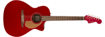 Fender Newporter Player, Acoustic Guitar Walnut Fingerboard, Candy Apple Red - Guitar Warehouse