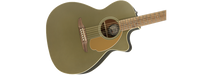 Fender Newporter Player, Acoustic Guitar Walnut Fingerboard, Olive Satin - Guitar Warehouse