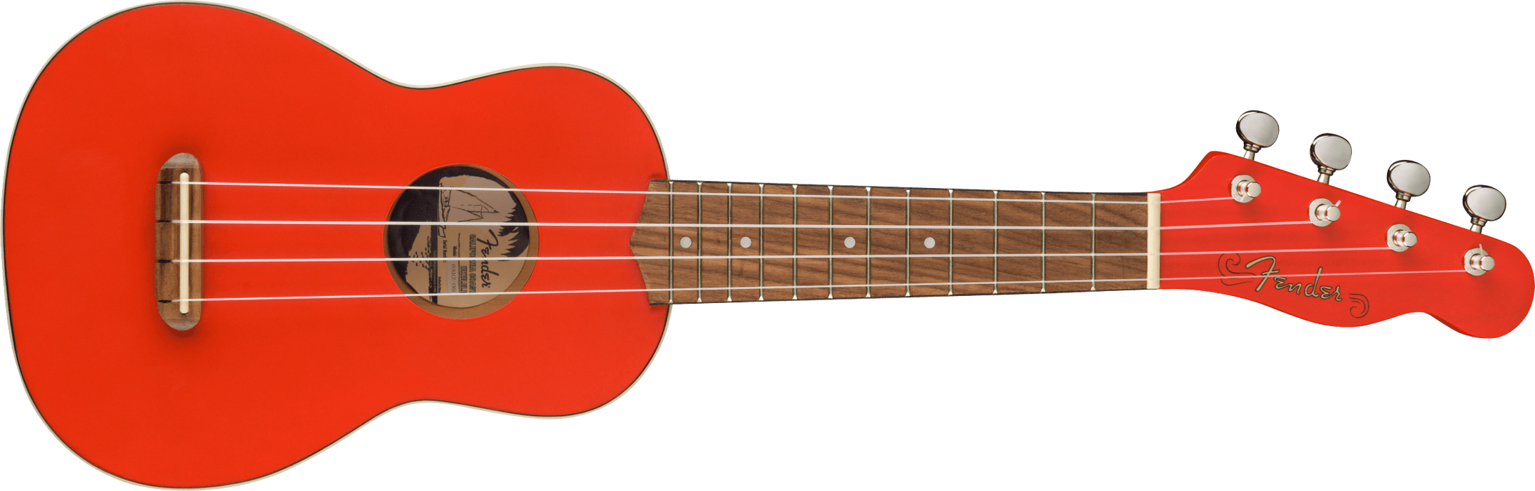 Fender Limited Edition Venice Soprano Ukulele - Fiesta Red - Guitar Warehouse