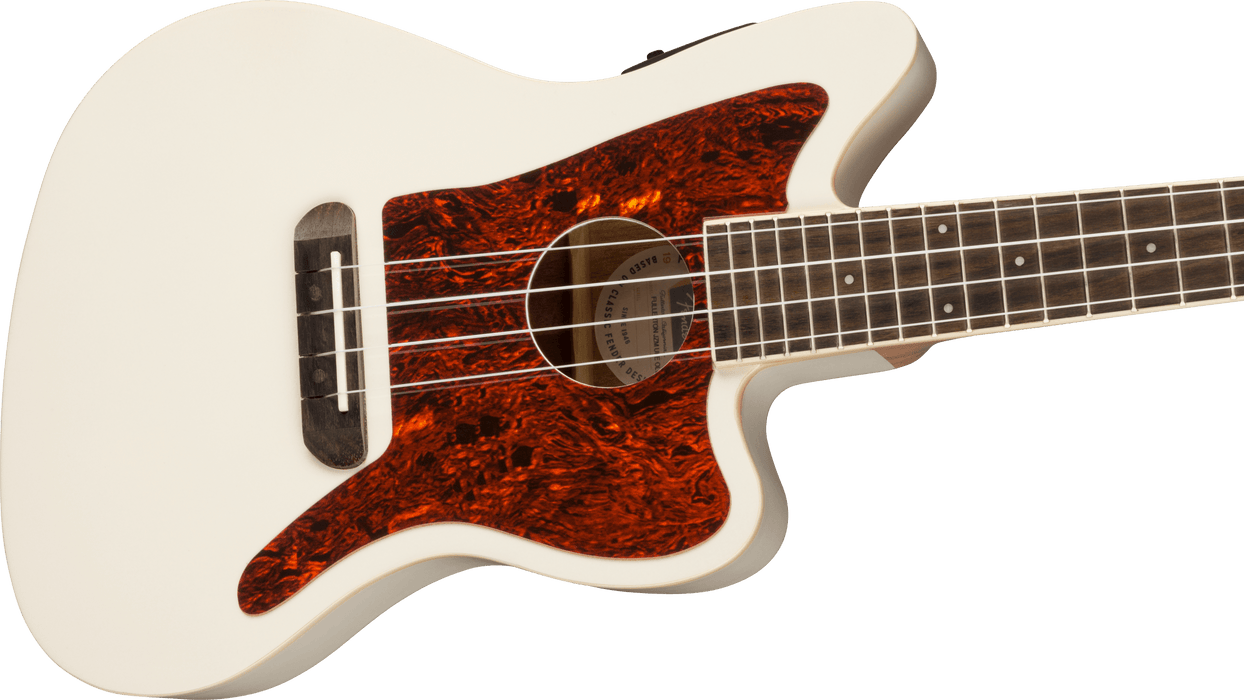 Fender Fullertron Jazzmaster Ukulele - Olympic White - Guitar Warehouse
