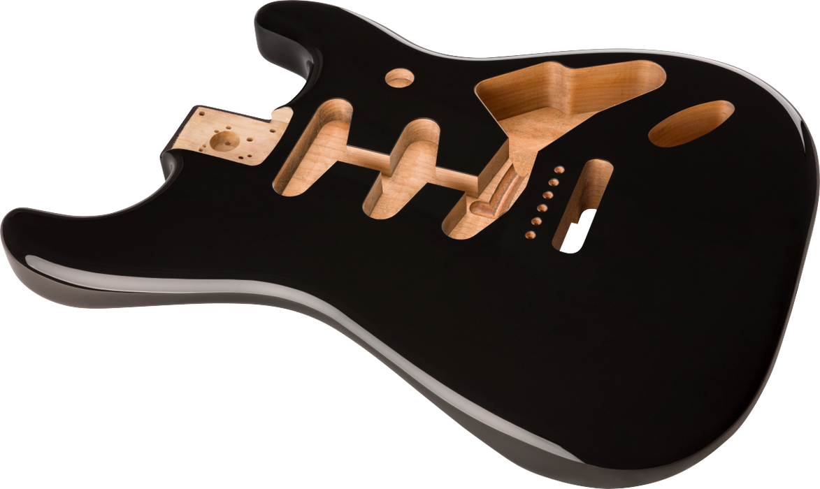 Fender Classic Series 60's Stratocaster® SSS Alder Body Vintage Bridge Mount, Black - Guitar Warehouse