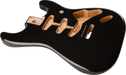 Fender Classic Series 60's Stratocaster® SSS Alder Body Vintage Bridge Mount, Black - Guitar Warehouse