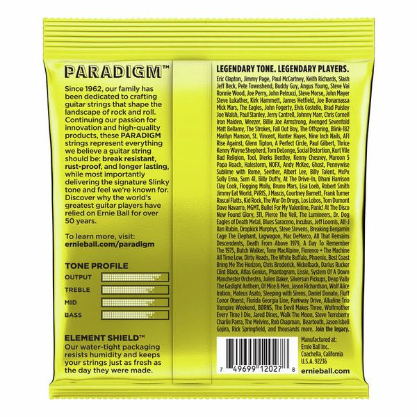 BEEFY SLINKY PARADIGM ELECTRIC GUITAR STRINGS - 11-54 GAUGE - Guitar Warehouse