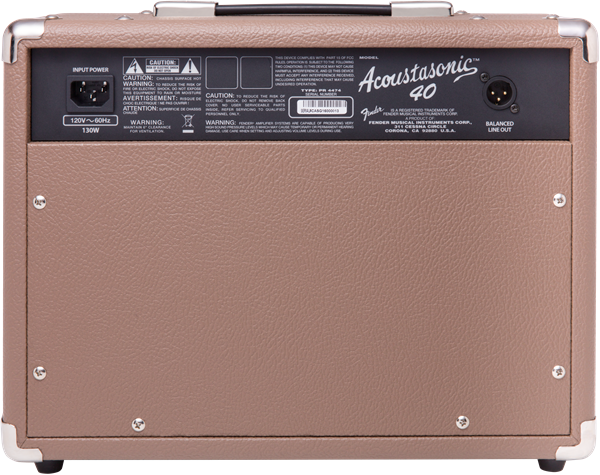 Fender Acoustasonic 40 Acoustic Guitar Combo 230V UK - Guitar Warehouse