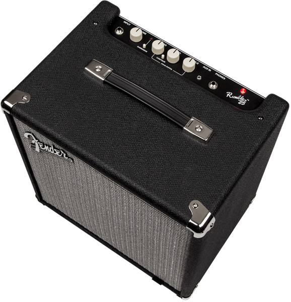Fender Rumble™ 25 (V3), 230V UK, Black/Silver - Guitar Warehouse