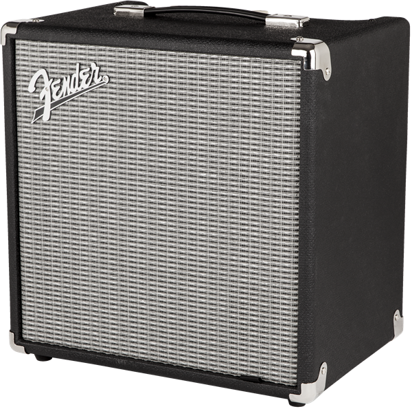 Fender Rumble™ 25 (V3), 230V UK, Black/Silver - Guitar Warehouse