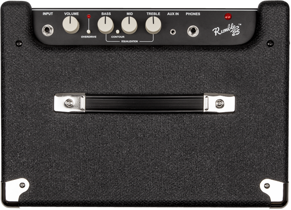 Fender Rumble™ 25 (V3), 230V UK, Black/Silver - Guitar Warehouse