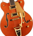 Gretsch  G5422TG Electromatic® Classic Hollow Body Double-Cut with Bigsby® and Gold Hardware, Laurel Fingerboard, Orange Stain - Guitar Warehouse