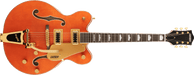 Gretsch  G5422TG Electromatic® Classic Hollow Body Double-Cut with Bigsby® and Gold Hardware, Laurel Fingerboard, Orange Stain - Guitar Warehouse
