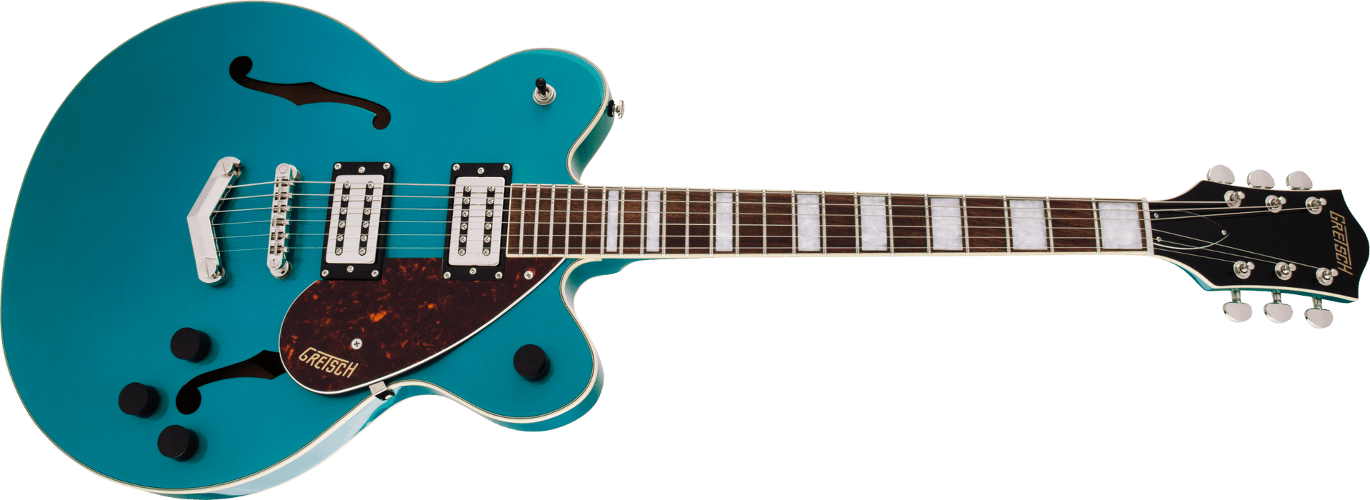 Gretsch G2622 Streamliner™ Center Block Double-Cut with V-Stoptail, Broad'Tron™ BT-2S Pickups, Laurel Fingerboard, Ocean Turquoise - Guitar Warehouse
