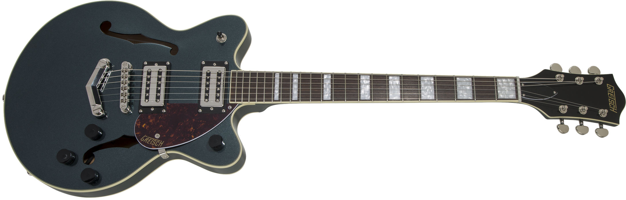 Gretsch G2655 Streamliner™ Center Block Jr. Double-Cut with V-Stoptail, Laurel Fingerboard, Gunmetal *SETUP PRICE - Guitar Warehouse