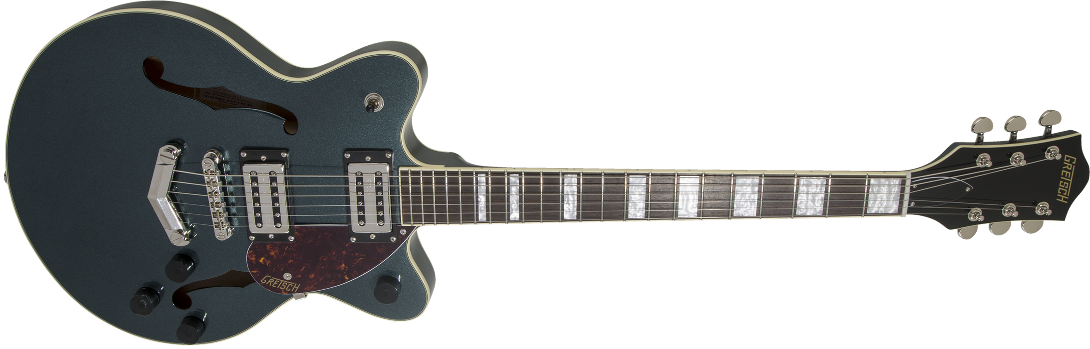 Gretsch G2655 Streamliner™ Center Block Jr. Double-Cut with V-Stoptail, Laurel Fingerboard, Gunmetal *SETUP PRICE - Guitar Warehouse
