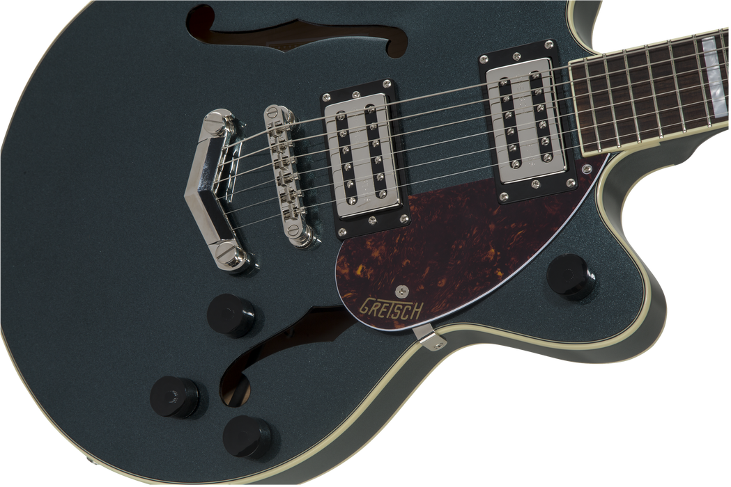 Gretsch G2655 Streamliner™ Center Block Jr. Double-Cut with V-Stoptail, Laurel Fingerboard, Gunmetal *SETUP PRICE - Guitar Warehouse