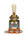 Electric Guitar Toggle Switch 3-way, with Ivory Poker Chip and Cap - Gold | Made in Japan - Guitar Warehouse