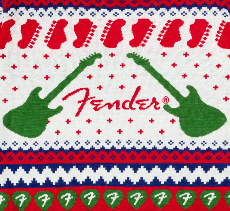 Fender® Ugly Christmas Sweater - White - Guitar Warehouse