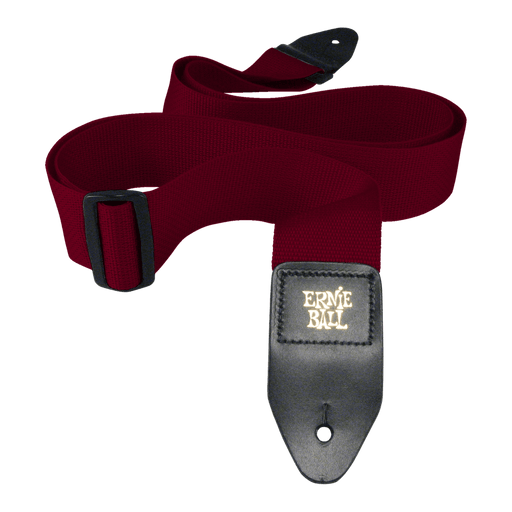 ERNIE BALL BURGUNDY POLYPRO GUITAR STRAP - Guitar Warehouse