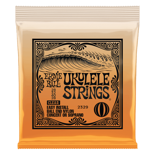Ernie Ball UKULELE BALL END NYLON STRINGS CLEAR - Soprano/Concert - Guitar Warehouse