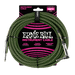 Ernie Ball Braided Cable P06077 - 10FT GREEN/ BLACK - Guitar Warehouse