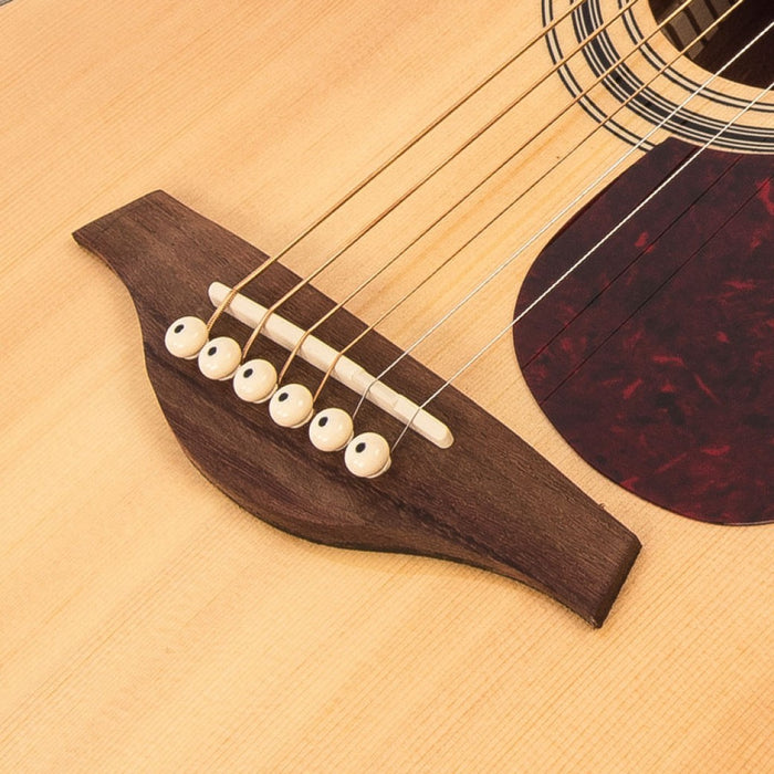Vintage Acoustic Guitar V300 - Solid Spruce Top - Natural - - Guitar Warehouse