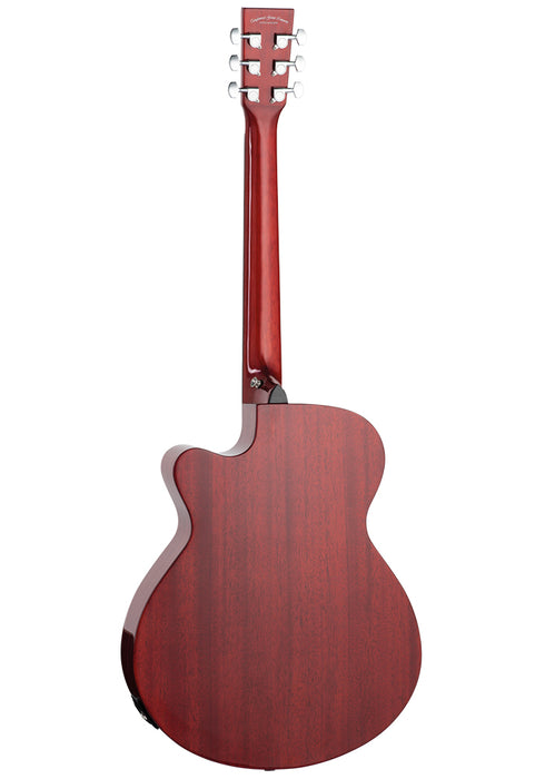 Tanglewood Discovery Super Folk Mahogany Electro Acoustic DBT SFCE TRG - Red Gloss - Guitar Warehouse