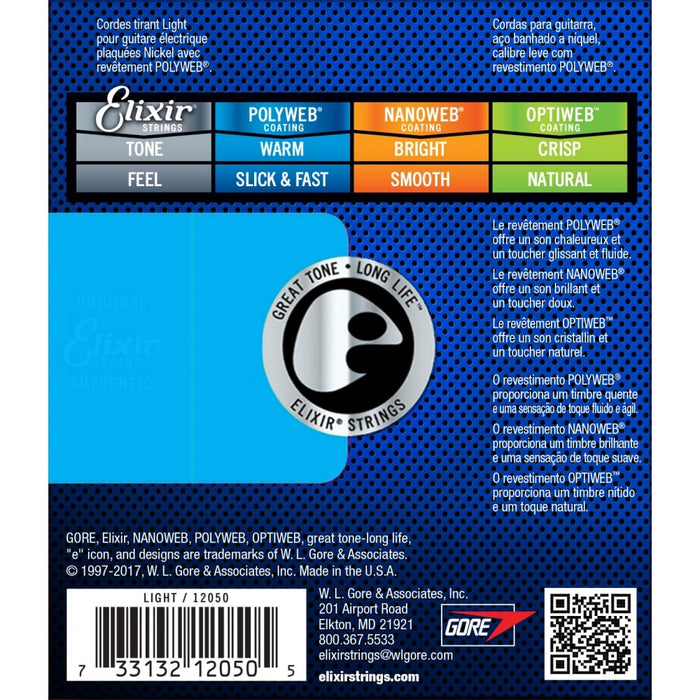Elixir - Electric Polyweb Super Light Strings 9 - 42 - Guitar Warehouse