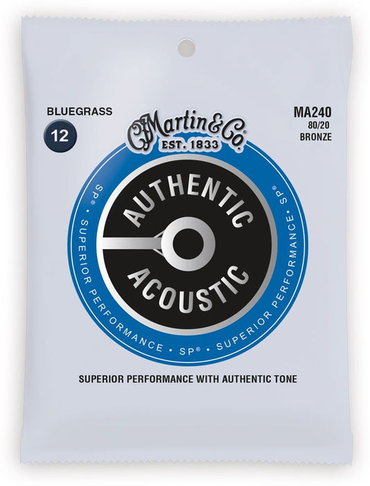 Martin MA240 Authentic Acoustic SP 80/20 Bronze Bluegrass - Guitar Warehouse