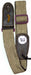 TGI Guitar Strap Woven Beige Denim Purple Buckle - Guitar Warehouse